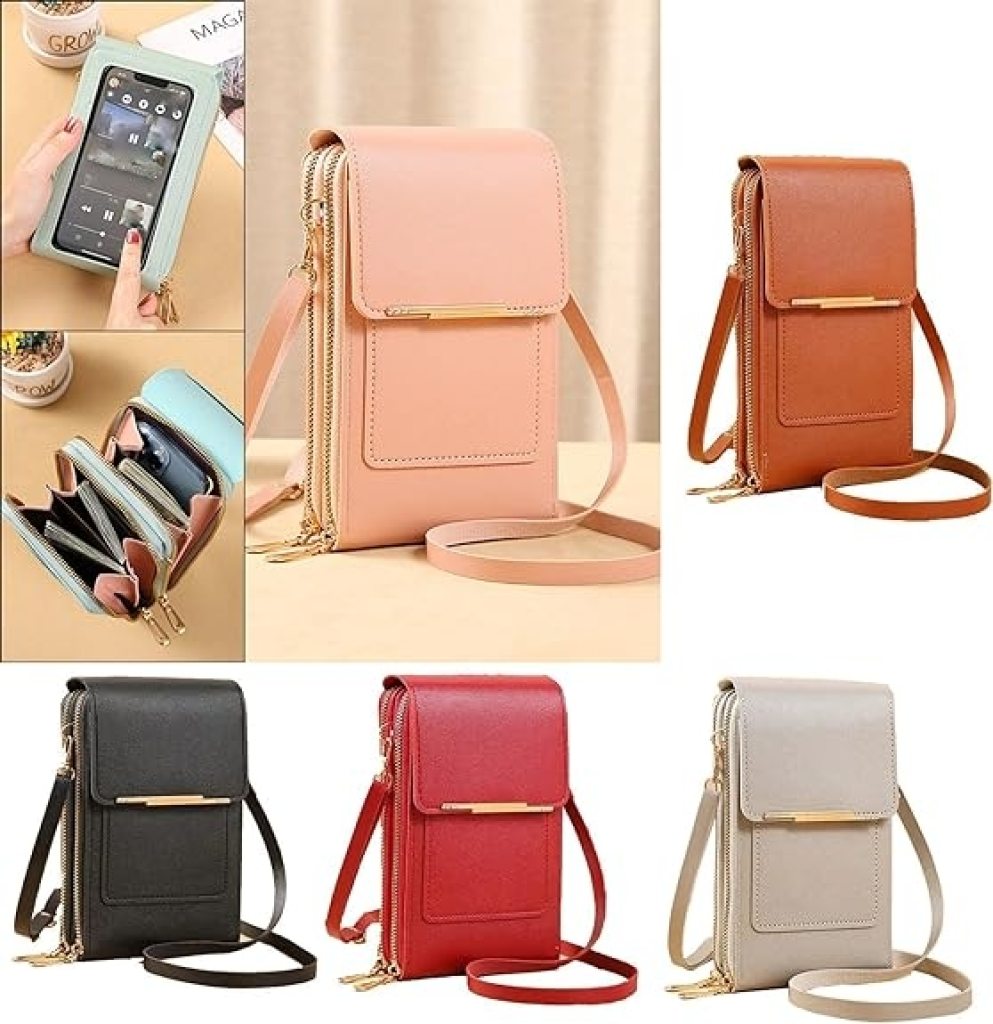 Leather Shoulder Bag Mobile Purse For Women