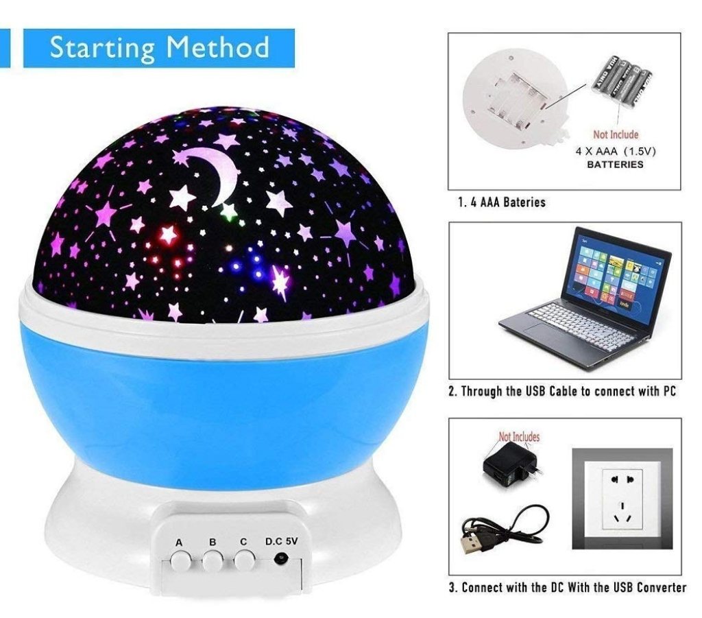 Starry Sky Night Light Projector