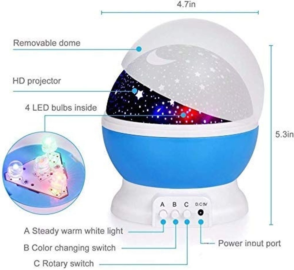 Starry Sky Night Light Projector